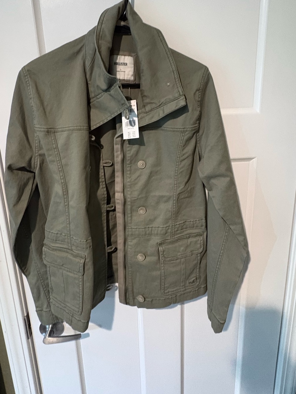 Hollister Military Field Jacket in Olive